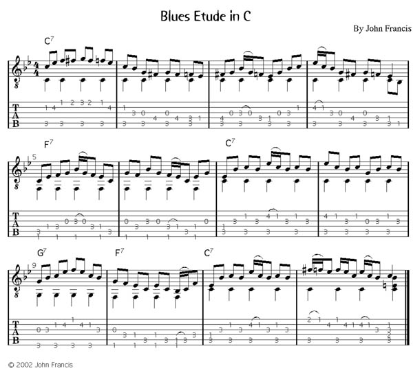 12 bar blues  tab